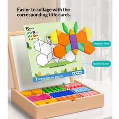 Montessori Magnetic Tangram Puzzle Box