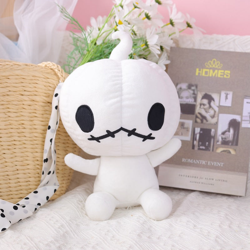 Glow in the dark pumpkin plush doll