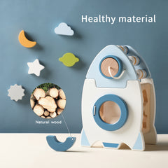 Montessori Wooden Rocket Set