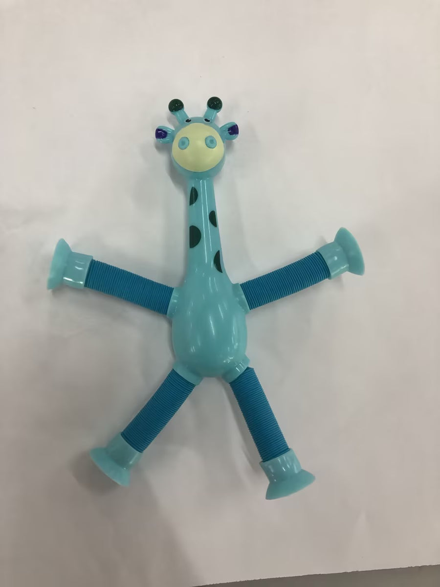 Stretchy Giraffe Fidget Toy – Suction Cup Sensory Tubes for Stress Relief