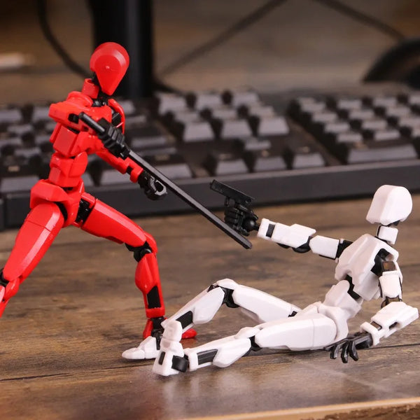 Articulated 3D Printed Action Figure with Accessories - Flexible Poseable Design, Durable ABS Material, 5.39 Inches 2