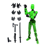 Articulated 3D Printed Action Figure with Accessories - Flexible Poseable Design, Durable ABS Material, 5.39 Inches 7