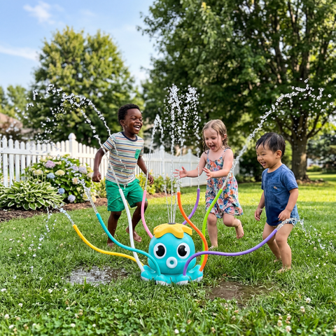 Kids Octopus Sprinkler Toy – Outdoor Water Spray Toy for Garden Summer Fun