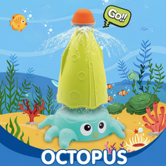 Octo Rocket Splash Sprinkler – Backyard Water Fountain Toy
