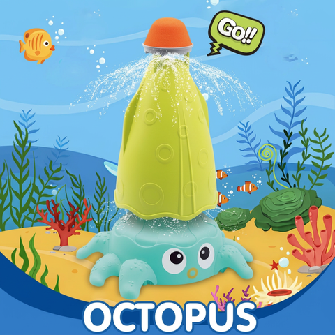 Octo Rocket Splash Sprinkler – Backyard Water Fountain Toy