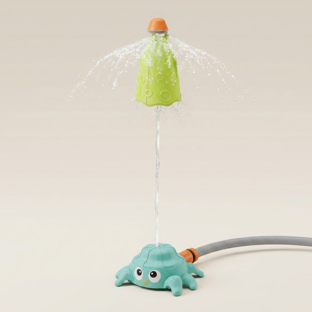 Octo Rocket Splash Sprinkler – Backyard Water Fountain Toy