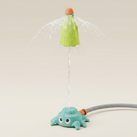 Octo Rocket Splash Sprinkler – Backyard Water Fountain Toy