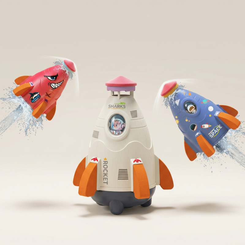 Blast-Off Water Rocket Launcher – Outdoor Rocket Sprinkler Toy