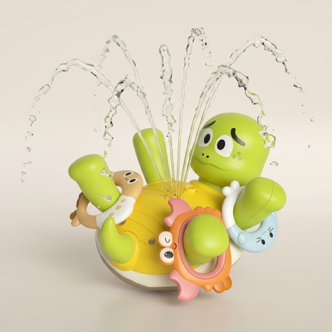 Splash Turtle Ring Toss Fountain – Interactive Bath & Water Play Toy
