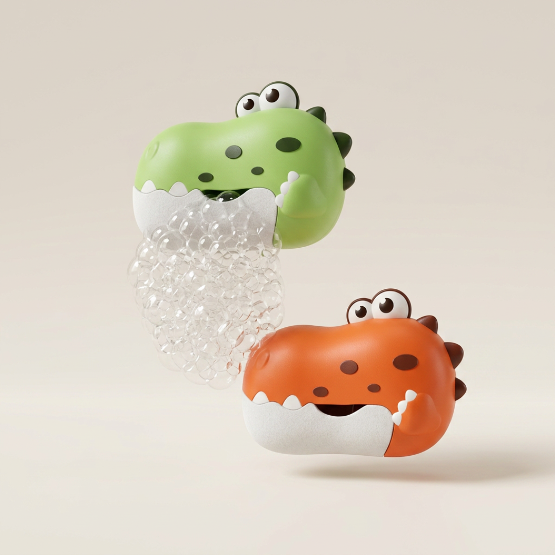 Dino Bubble Blaster Bath Toy – Automatic Bubble Maker for Kids