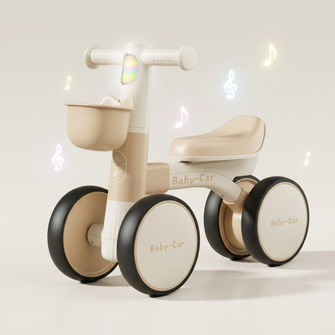 Baby Ride On Bike with Music & Lights | Toddler Balance Ride On Toy ...