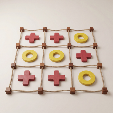 XL Outdoor Tic Tac Toe Game – Garden Party Lawn Game for Kids & Family