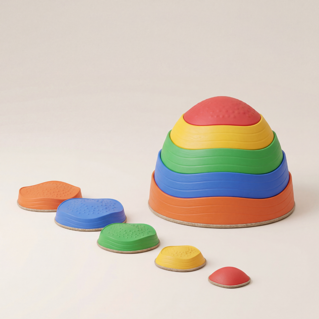 Kids Balance Stepping Stones – Sensory River Stones for Coordination & Play