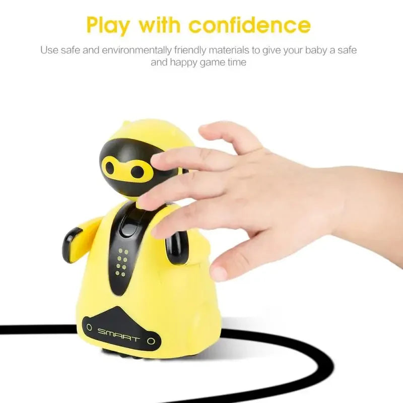 Creative Inductive Electric Robot Car - Draw and Follow Toy for Kids 3