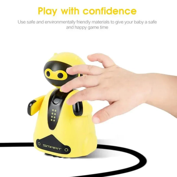Creative Inductive Electric Robot Car - Draw and Follow Toy for Kids 3