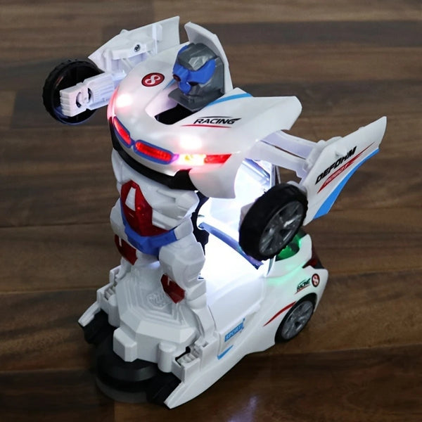 Dynamo Kids' Robot Toy | Automatic Transformation, Lights & Music 3