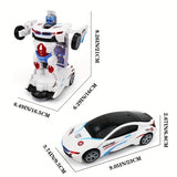 Dynamo Kids' Robot Toy | Automatic Transformation, Lights & Music 5