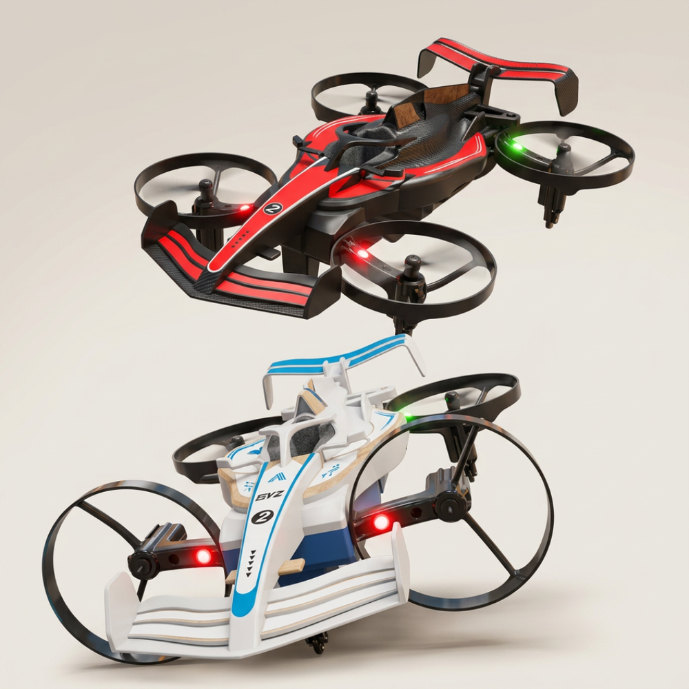 Aero Drift Racing Hybrid Land & Air Drone Car