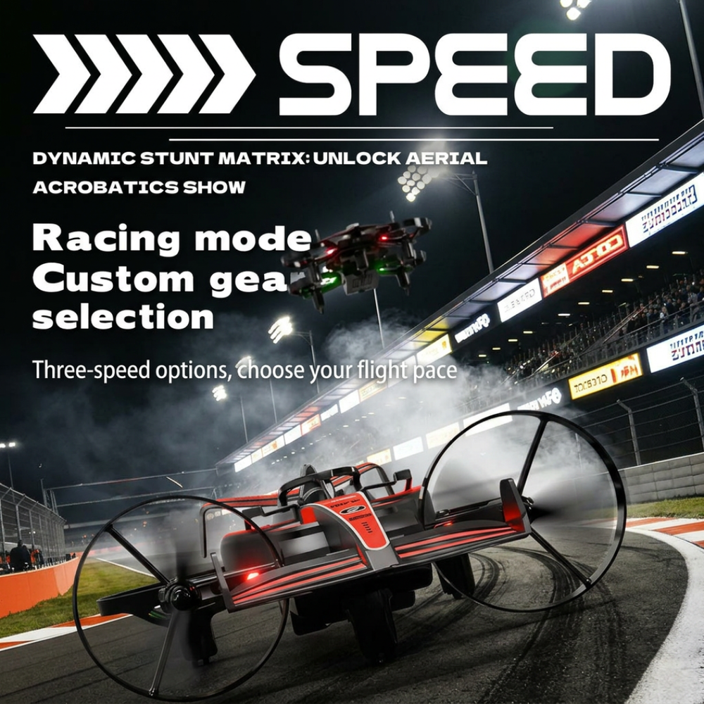 Aero Drift Racing Hybrid Land & Air Drone Car