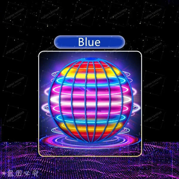 Flingo Kids' Flying Spinner Ball | LED Lights, 360° Rotating Mini UFO 10