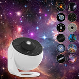 Galaxy Projector Night Light - 12-in-1 Rotating Planetarium Lamp for Kids' Bedroom with HD Projection and Timer 0