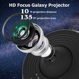 Galaxy Projector Night Light - 12-in-1 Rotating Planetarium Lamp for Kids' Bedroom with HD Projection and Timer 4
