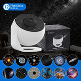 Galaxy Projector Night Light - 12-in-1 Rotating Planetarium Lamp for Kids' Bedroom with HD Projection and Timer 6