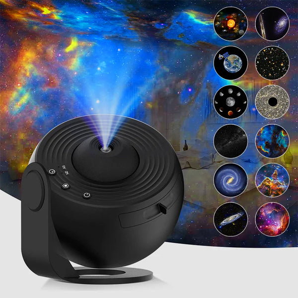 Galaxy Projector Night Light - 12-in-1 Rotating Planetarium Lamp for Kids' Bedroom with HD Projection and Timer 7