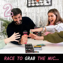 Grab The Mic Karaoke Board Game | Family Fun for 2-10 Players 3