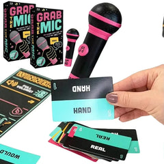 Grab The Mic Karaoke Board Game | Family Fun for 2-10 Players 5
