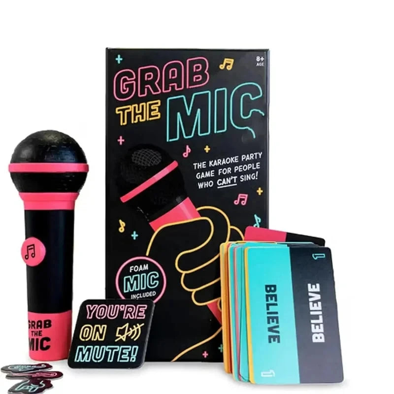 Grab The Mic Karaoke Board Game | Family Fun for 2-10 Players 6