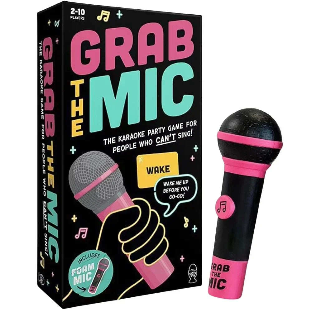 Grab The Mic Karaoke Board Game | Family Fun for 2-10 Players 7