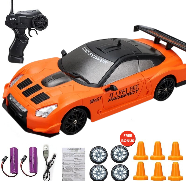 High-Performance Drift RC Car – Durable Remote Control Car Toy for Kids, Fast Speed, Easy Handling, Indoor Outdoor Fun