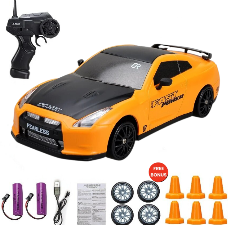 High-Performance Drift RC Car – Durable Remote Control Car Toy for Kids, Fast Speed, Easy Handling, Indoor Outdoor Fun