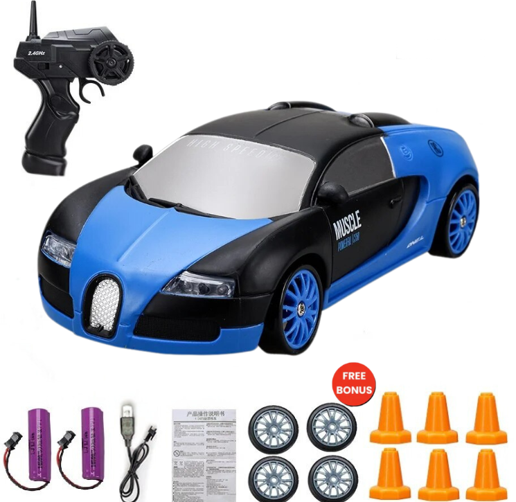 High-Performance Drift RC Car – Durable Remote Control Car Toy for Kids, Fast Speed, Easy Handling, Indoor Outdoor Fun
