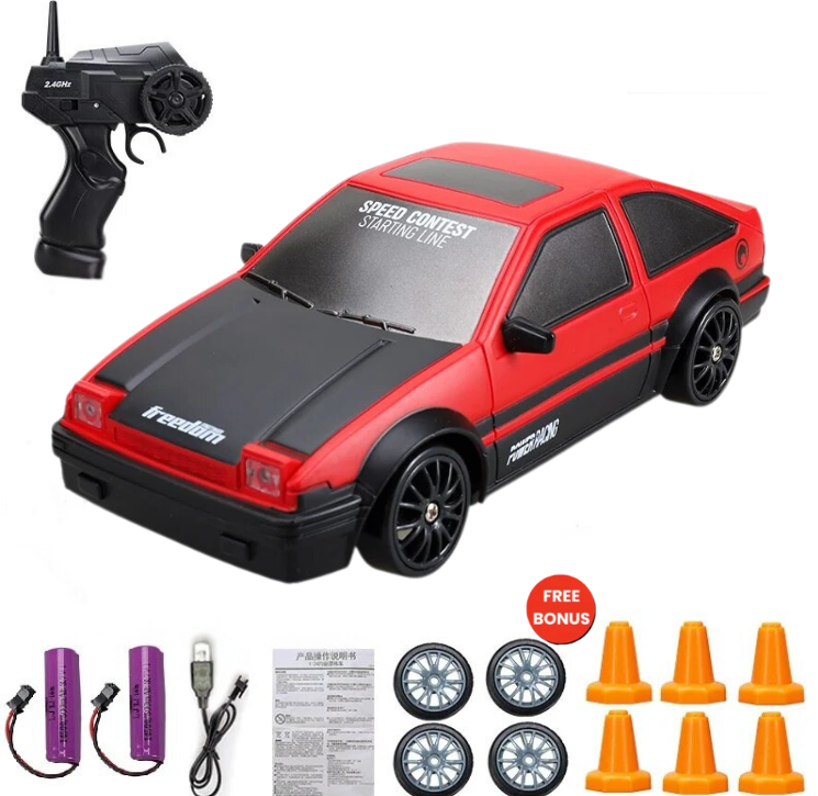 High-Performance Drift RC Car – Durable Remote Control Car Toy for Kids, Fast Speed, Easy Handling, Indoor Outdoor Fun
