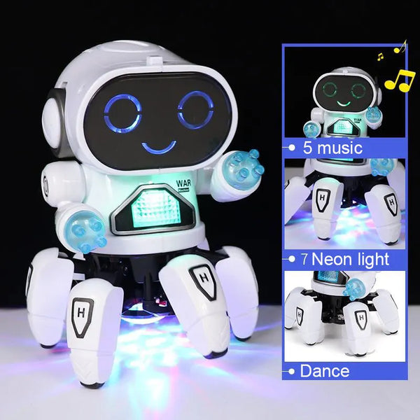Interactive Dancing Robot Octopus Toy for Kids - Colorful LED Lights & Music 2