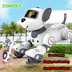 Interactive Robot Dog with Programming, Stunt Features, Touch Sensors – Safe for Kids, Engaging Companion 0