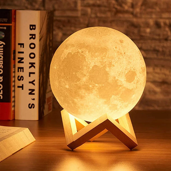 LED Moon Light - 3D Galaxy Night Lamp for Kids' Bedrooms 0