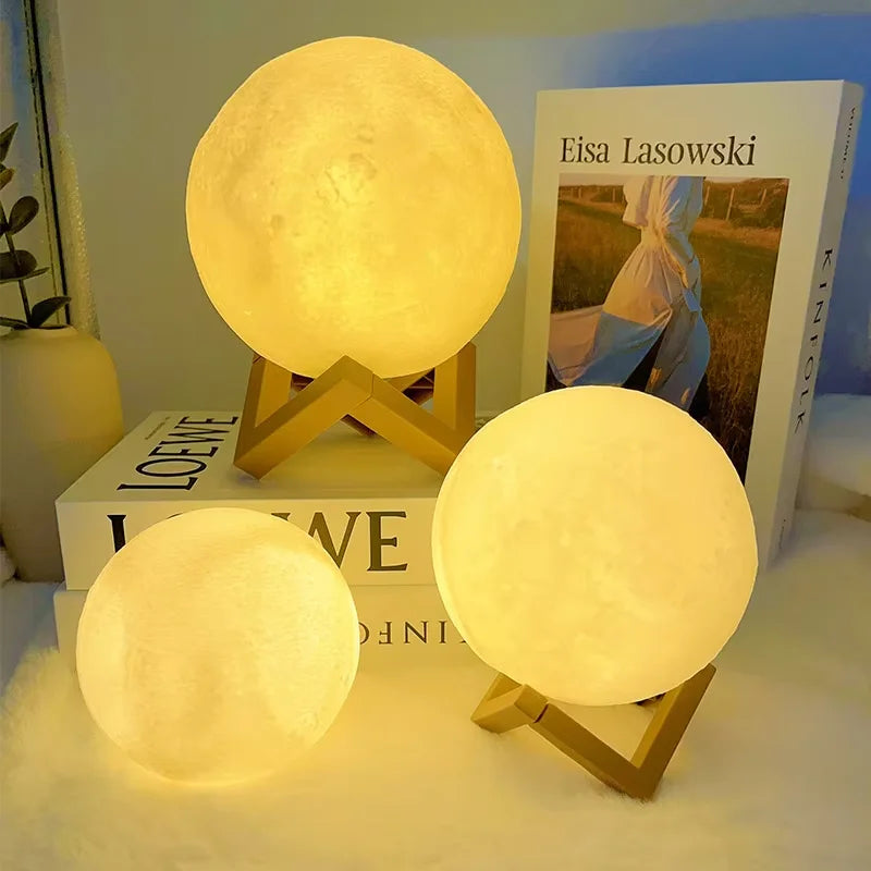 LED Moon Light - 3D Galaxy Night Lamp for Kids' Bedrooms 2