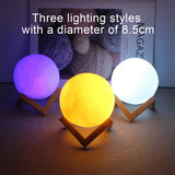 LED Moon Light - 3D Galaxy Night Lamp for Kids' Bedrooms 3