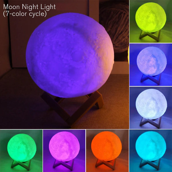 LED Moon Light - 3D Galaxy Night Lamp for Kids' Bedrooms 7