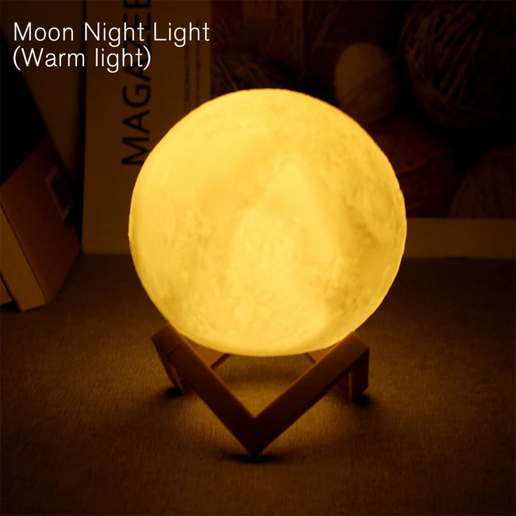 LED Moon Light - 3D Galaxy Night Lamp for Kids' Bedrooms 8