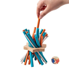 Montessori-Inspired Toddler Balance Game – Colorful Wooden Sticks for Coordination and Motor Skills Development 0