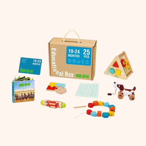 Montessori Play Kit for Toddlers Aged 19-24 Months – Interactive Wooden Puzzles for Skill Development and Fine Motor Skills 0