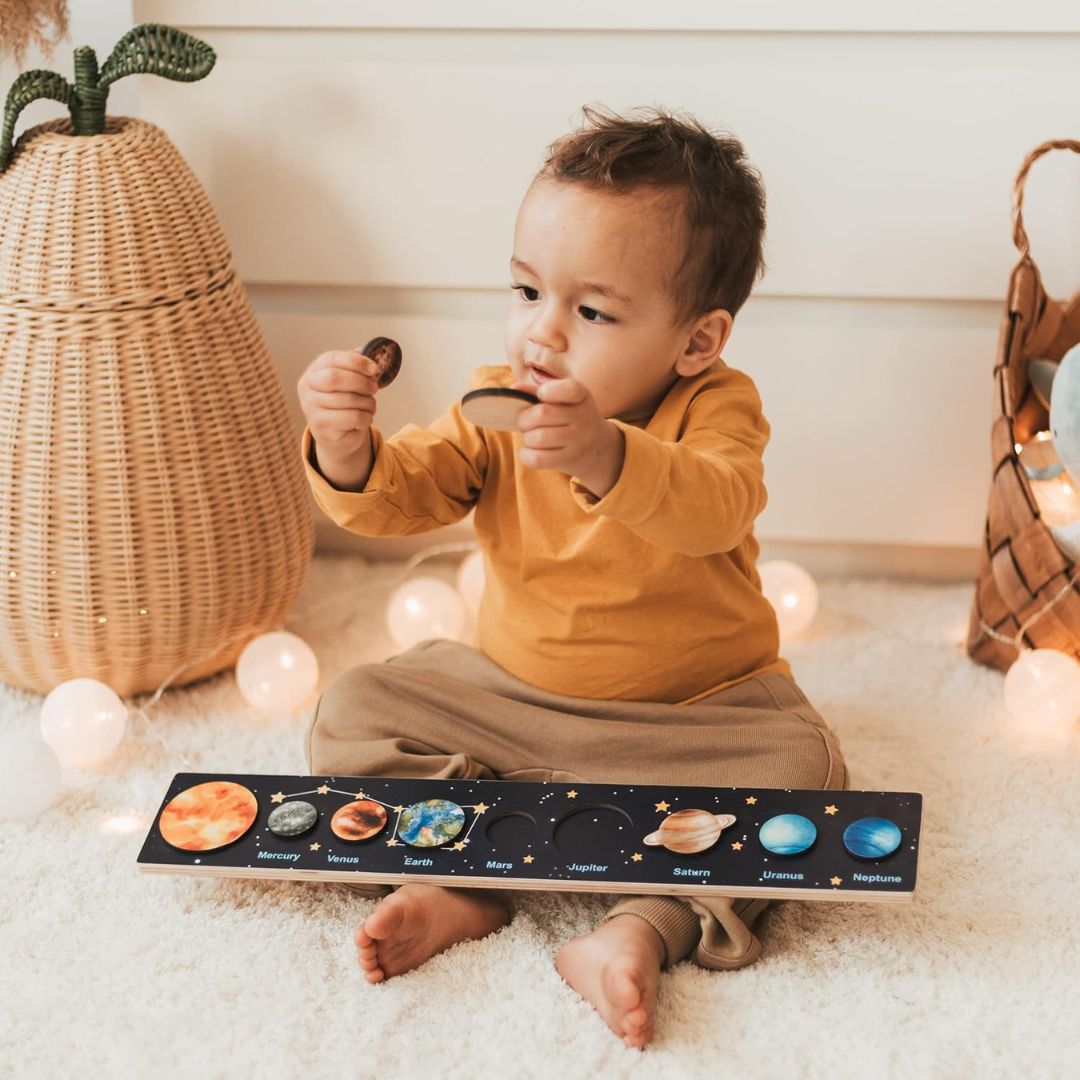 Montessori Solar System Puzzle for Toddlers – Interactive Learning Toy for Ages 2+ 1