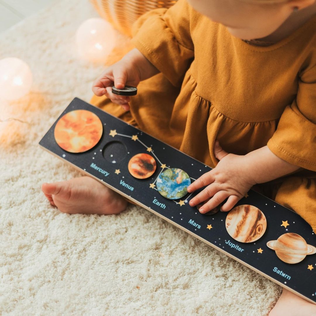 Montessori Solar System Puzzle for Toddlers – Interactive Learning Toy for Ages 2+ 2