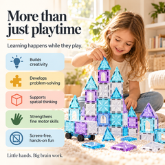 Playlit Magnetic Building Tiles | STEM Toy for Kids