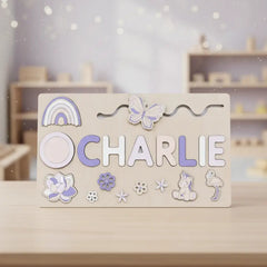 Personalized Wooden Name Puzzle for Toddlers - Custom Educational Toy for Letter Recognition and Fine Motor Skills 5