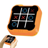 Portable Electronic Tic-Tac-Toe Game for Kids and Adults – Educational Puzzle Board in Orange and Yellow, Compact and Durable Design 11